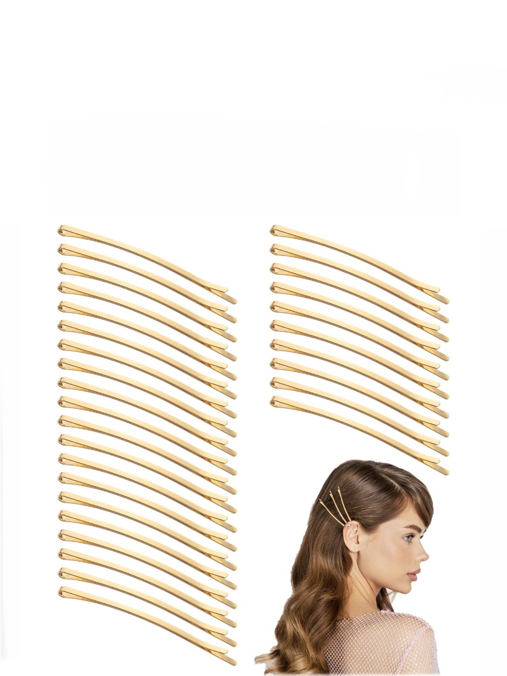 ✨GIVEAWAY✨Gold Bobby Pins Set for Women - Sleek Metal Hair Pins